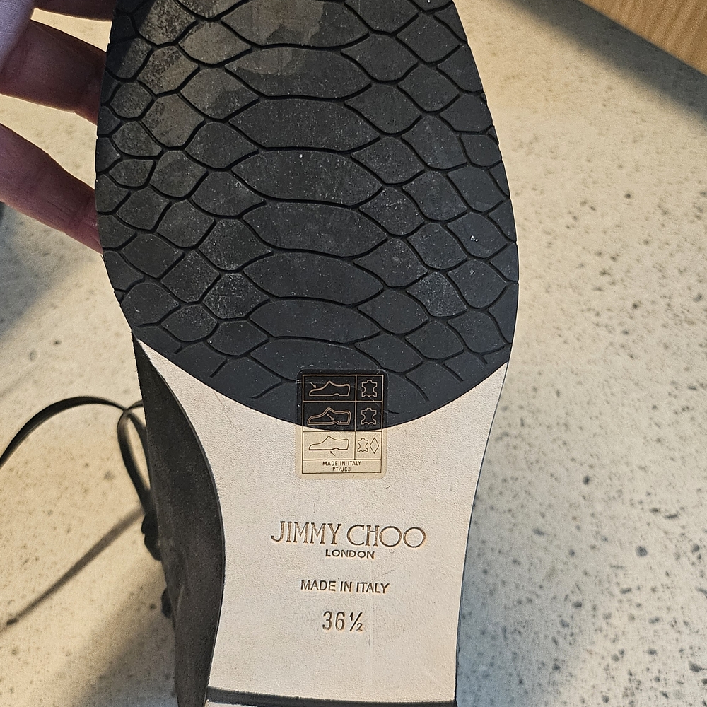 Jimmy Choo Black Suede Winter Boots